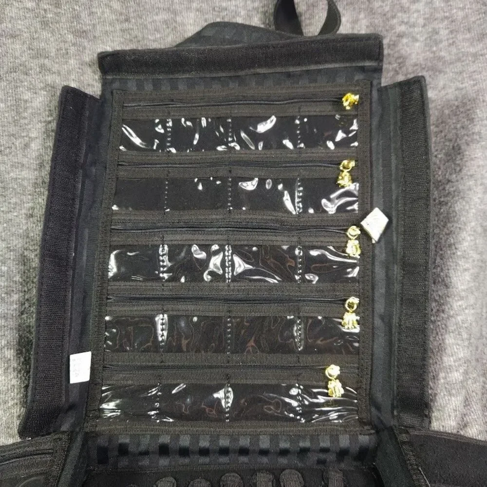 Debbee Flip ‘n Dazzle Black Ultimate Jewelry Organizer Travel Case Brand New